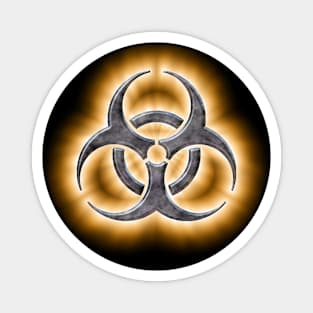 Nuclear Orange Biohazard Magnet